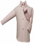 Boys Shirt w/ Tie and Hanky-(Pink/Pink)